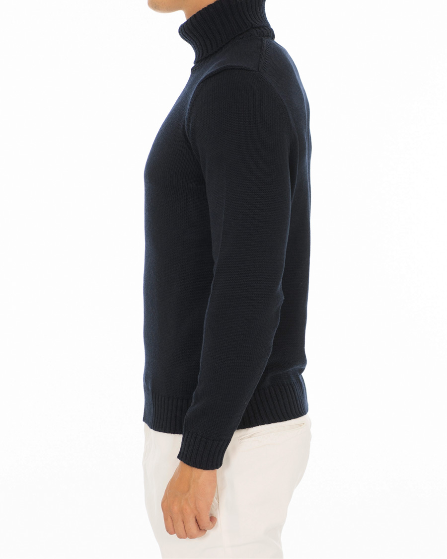 Homme | Pulls Et Tricots | Zanone | Virgin Merino Wool Rollneck Navy