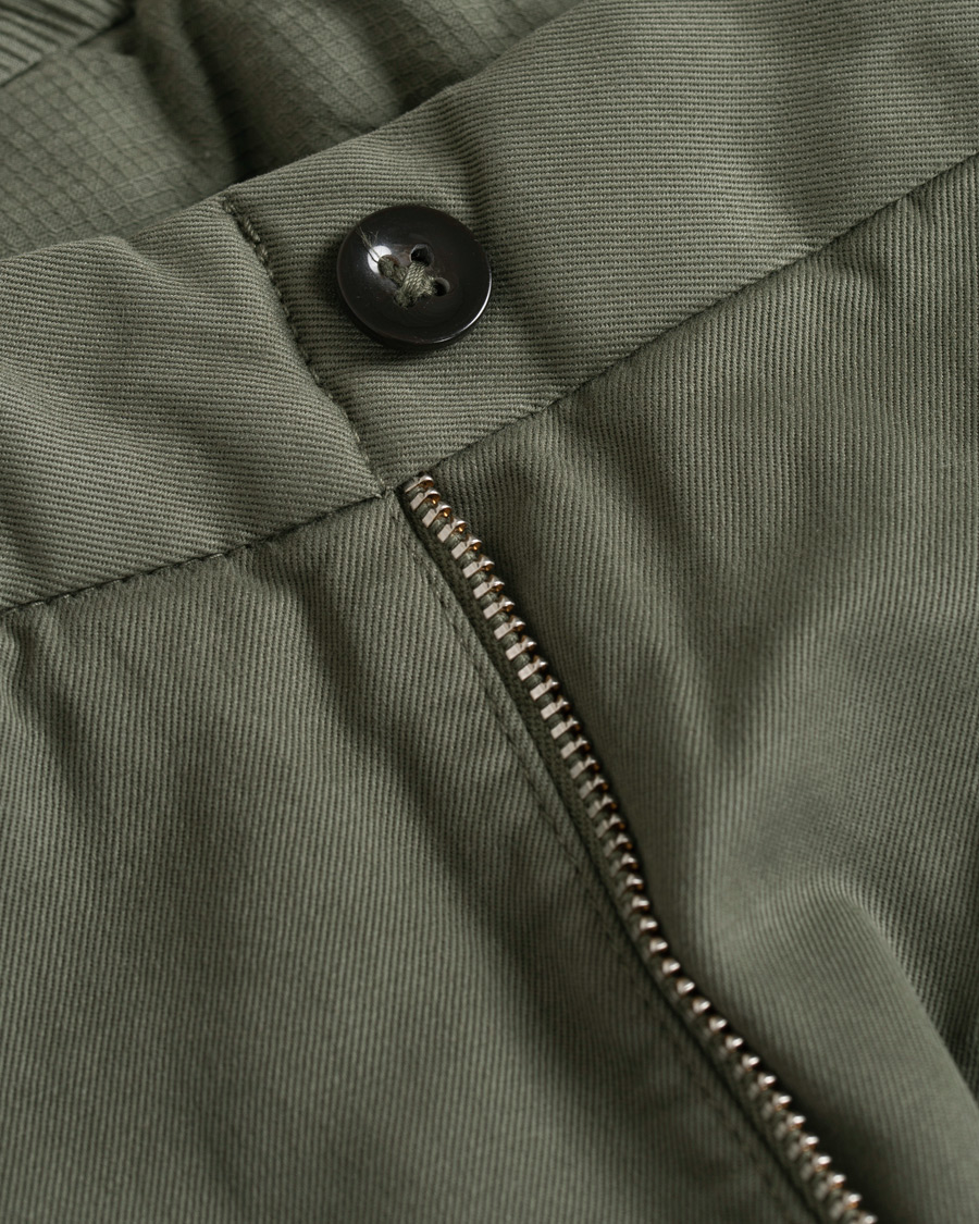 Homme | Pantalons | Incotex | Slim Fit Comfort Chino Forest Green