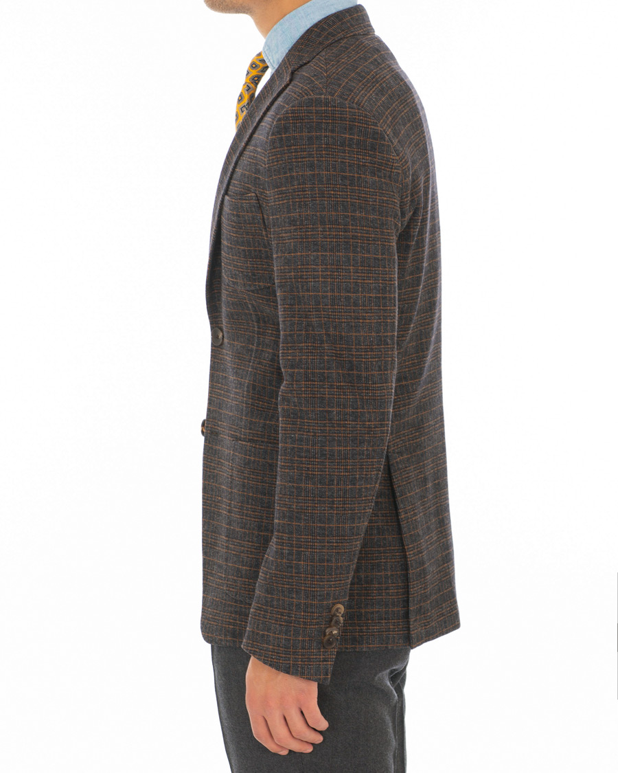 Heren | Blazers | Etro | Prince Of Wales Check Wool Blazer Dark Grey