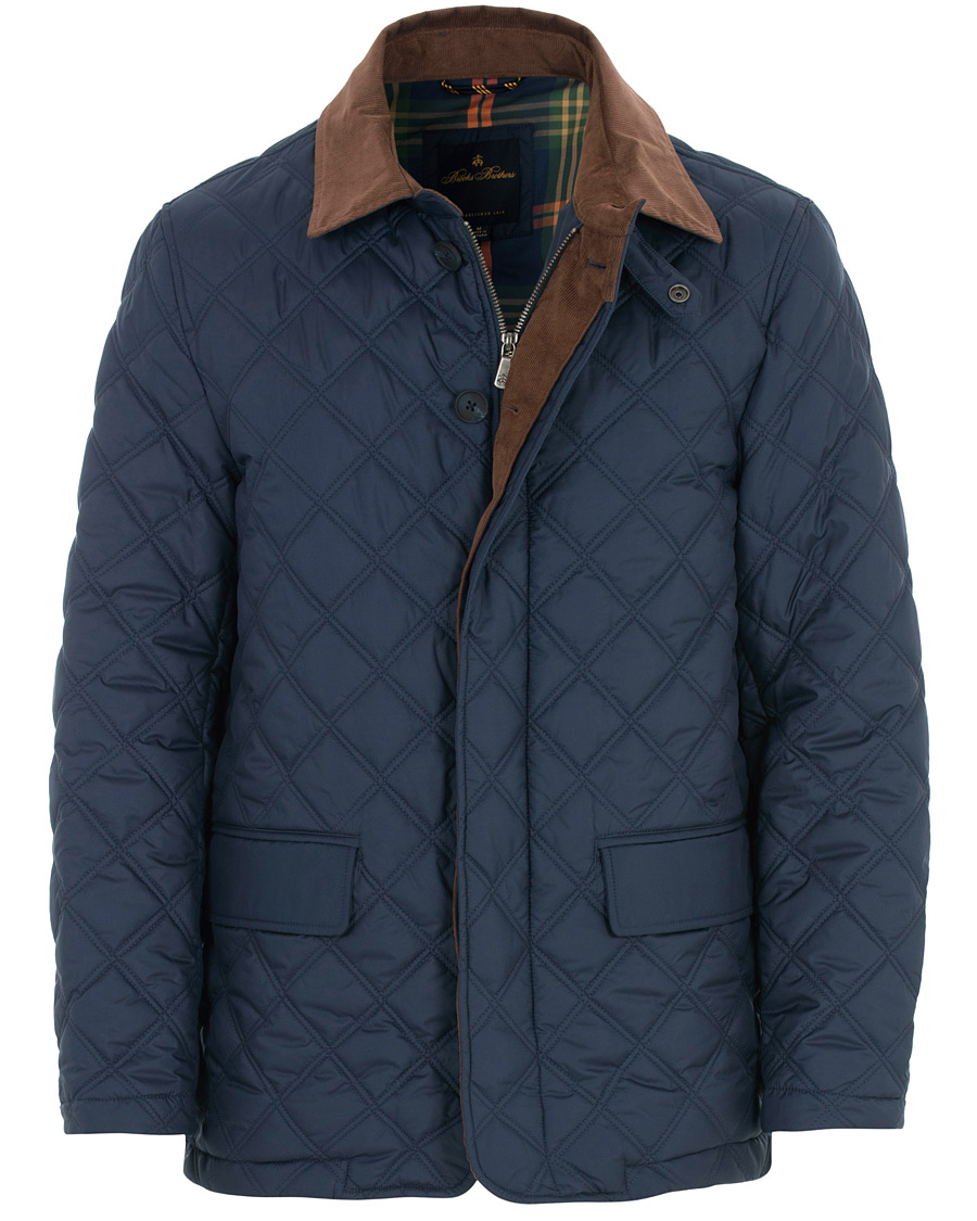 Homme | Manteaux Et Vestes | Brooks Brothers | Quilted Husky Padded Jacket Navy