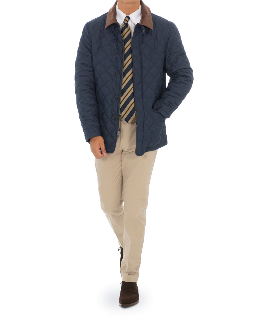 Homme | Manteaux Et Vestes | Brooks Brothers | Quilted Husky Padded Jacket Navy