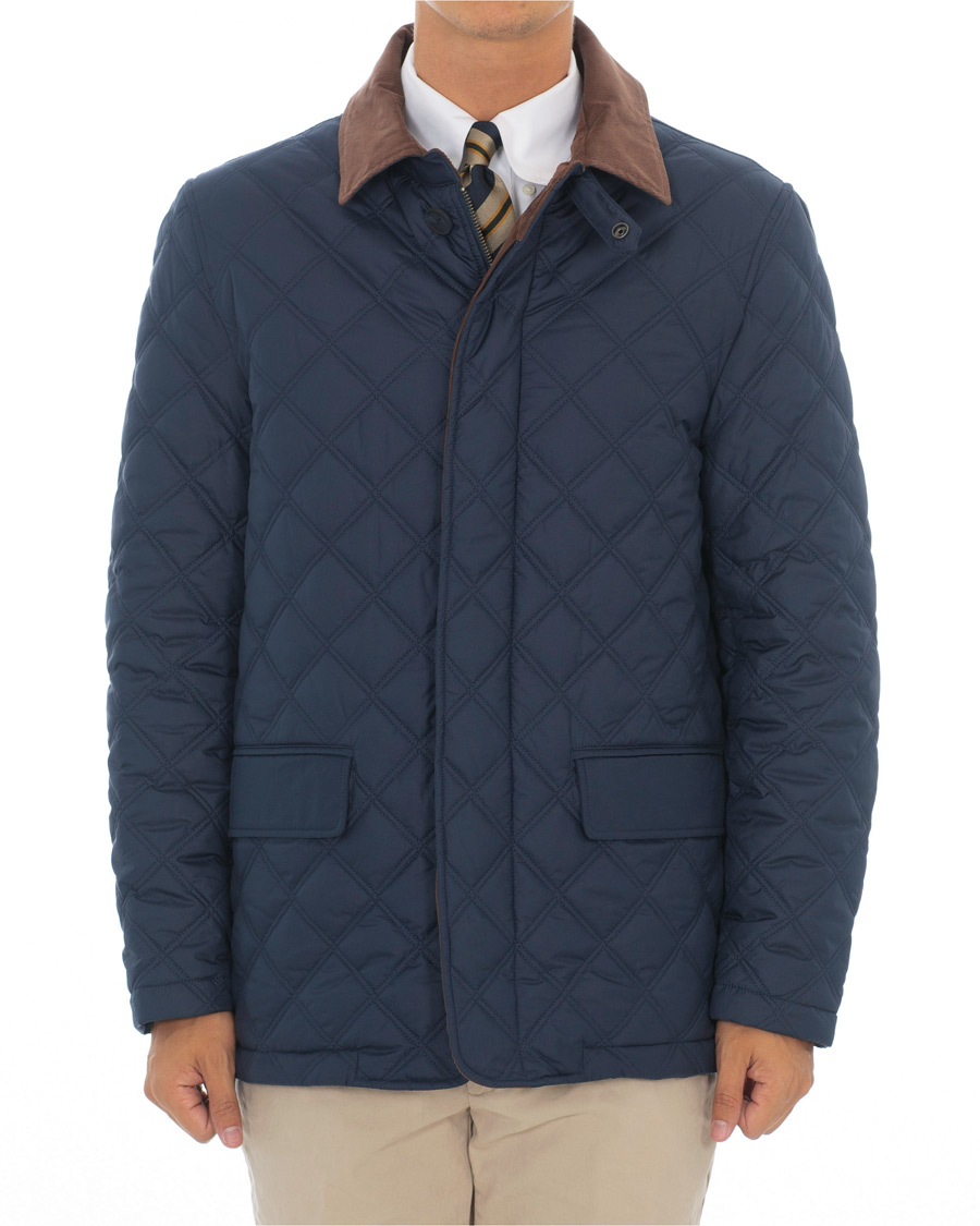 Homme | Manteaux Et Vestes | Brooks Brothers | Quilted Husky Padded Jacket Navy