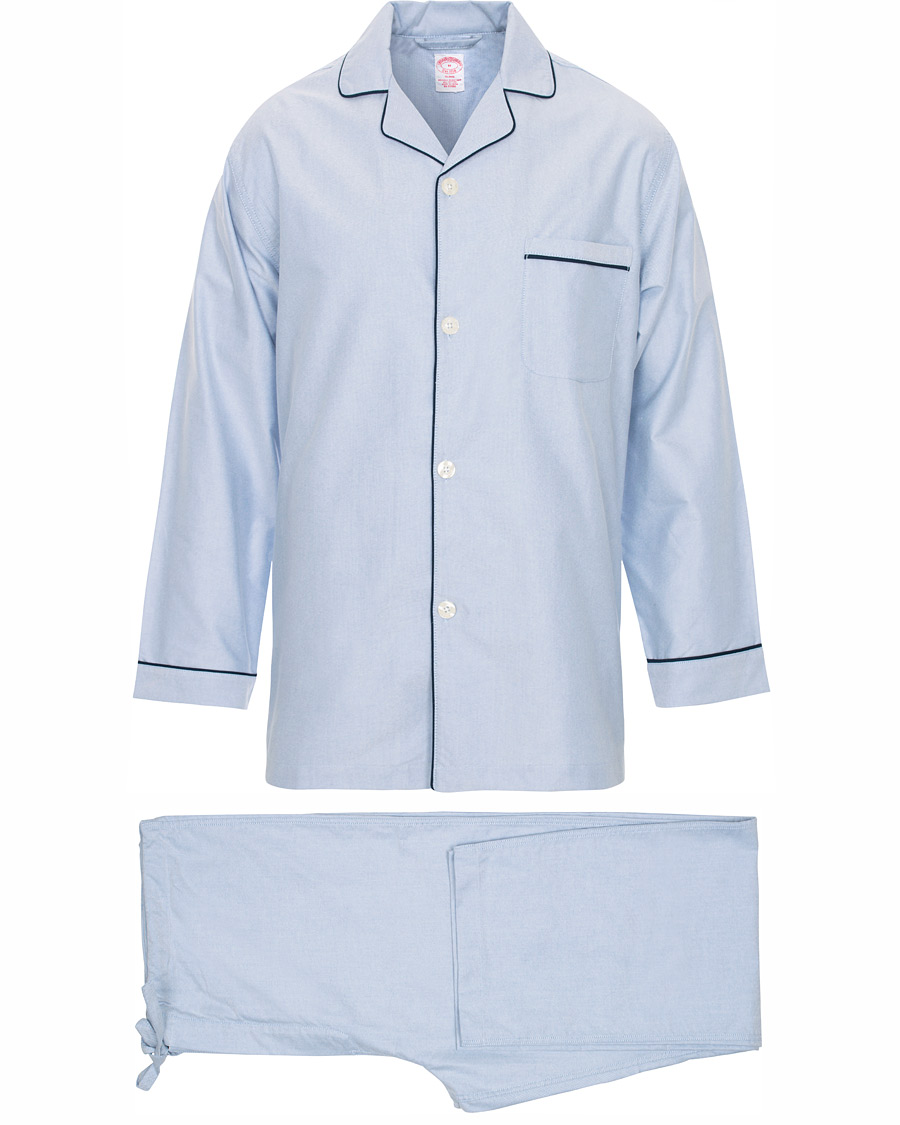 Heren | Pyjama's en gewaden | Brooks Brothers | Classic Oxford Pyjamas Light Blue