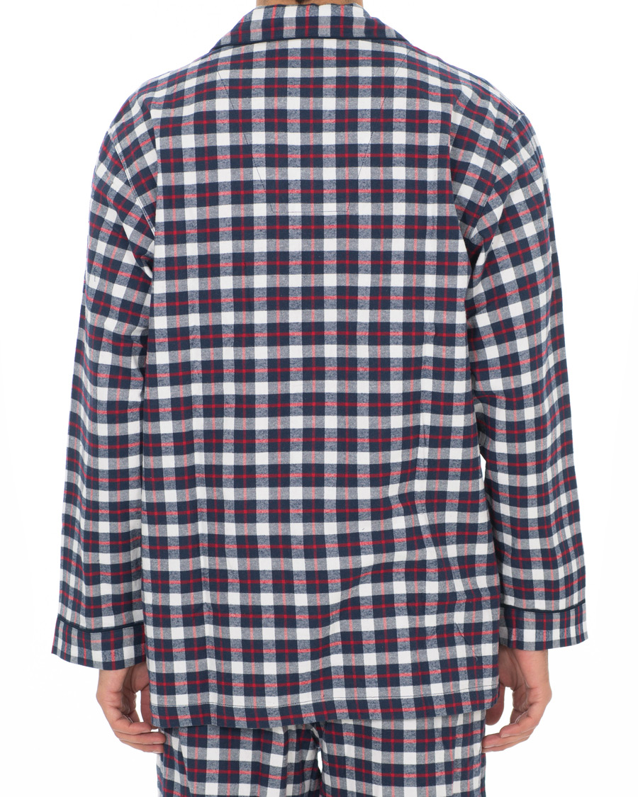 Heren | Pyjama's en gewaden | Brooks Brothers | Classic Tartan Flannel Pyjamas Navy/Red