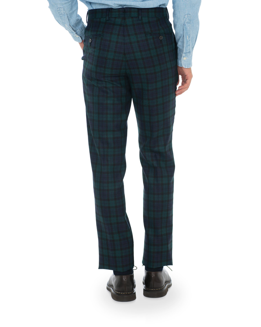 Homme | Pantalons | Brooks Brothers | Blackwatch Tartan Trousers Blue/Green