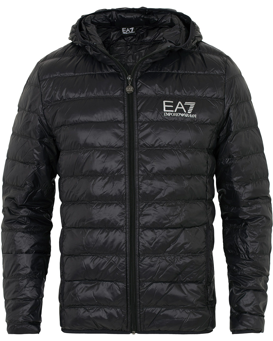 Homme | Manteaux Et Vestes | EA7 | Train Core Light Down Hoodie Jacket Black