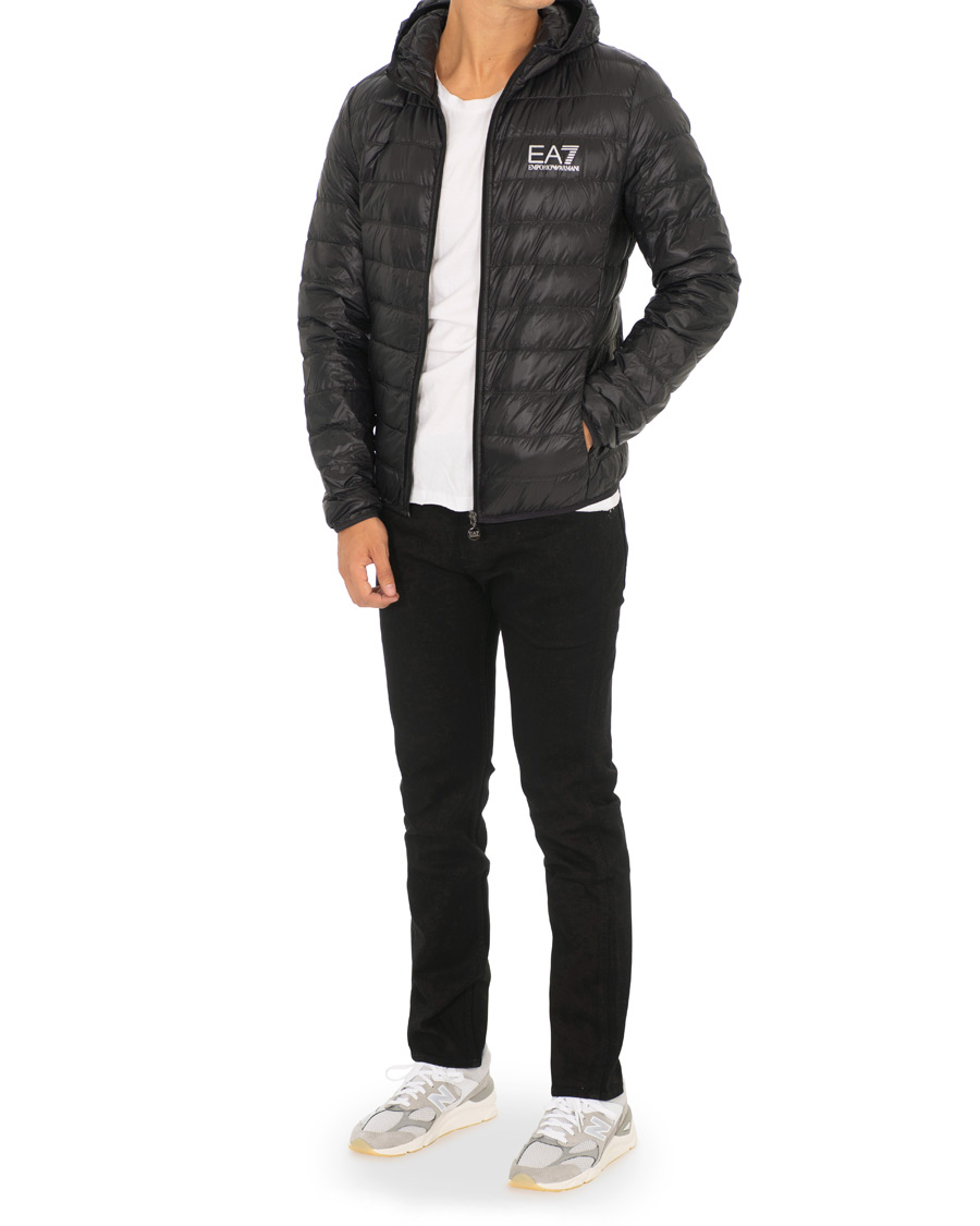 Homme | Manteaux Et Vestes | EA7 | Train Core Light Down Hoodie Jacket Black