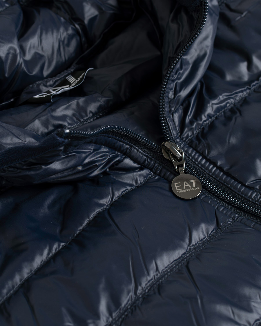 Heren | Jassen | EA7 | Train Core Light Down Hoodie Jacket Navy