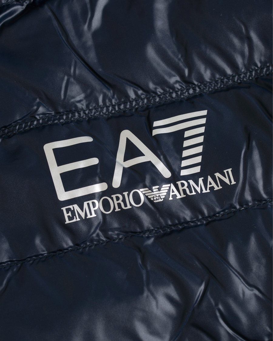 Heren | Jassen | EA7 | Train Core Light Down Hoodie Jacket Navy