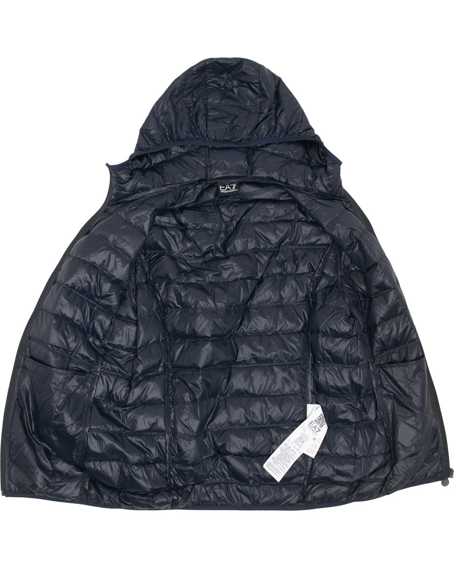 Heren | Jassen | EA7 | Train Core Light Down Hoodie Jacket Navy