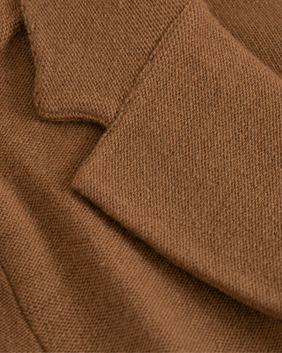Homme | Blazers | Lardini | Knitted Wool Blazer Brown