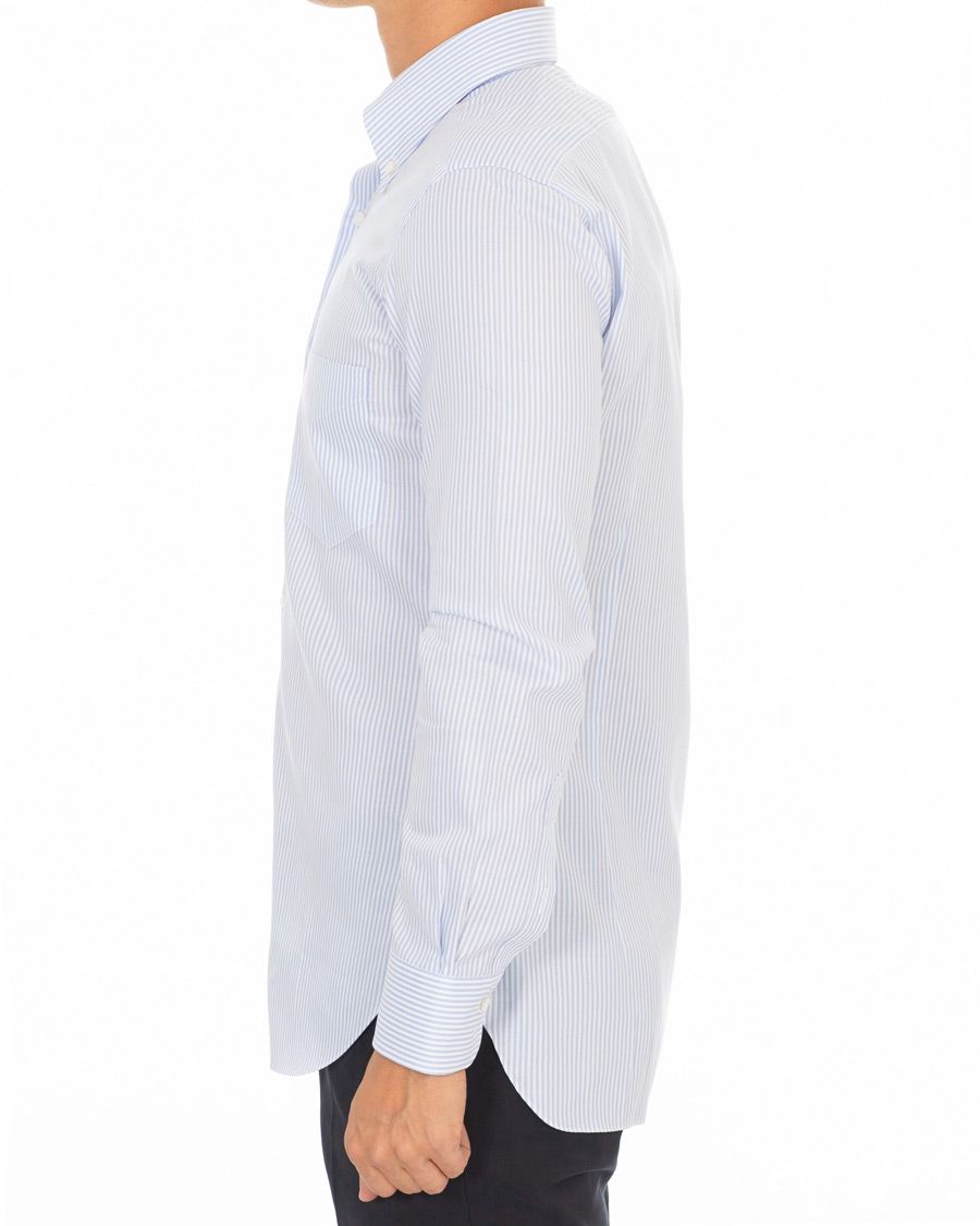 Homme | Chemises | Barba Napoli | Slim Fit Oxford Button Down Shirt Blue Striped