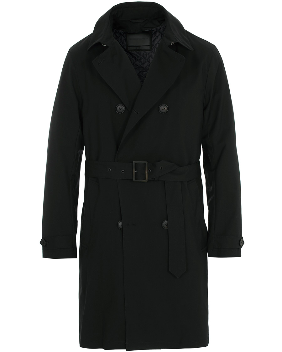 Homme | Manteaux Et Vestes | Emporio Armani | Trenchcoat Black