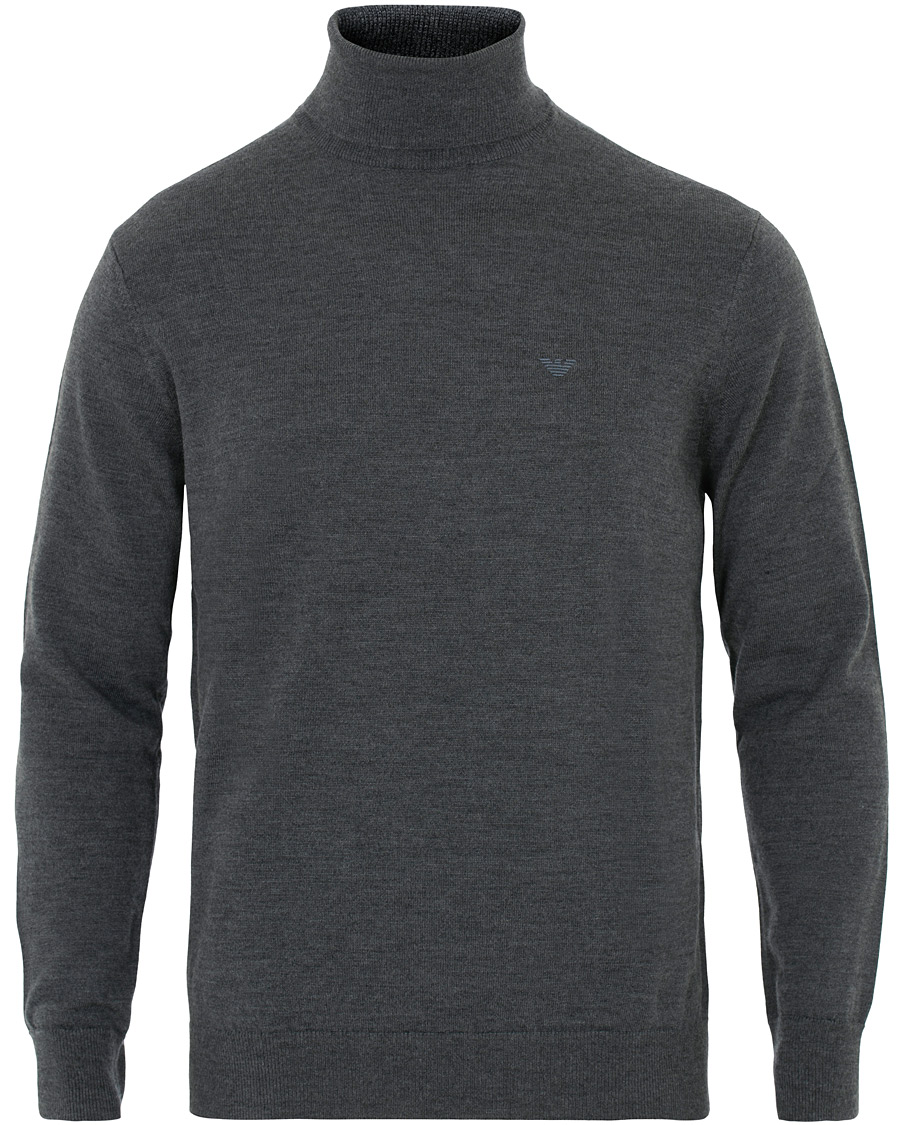 Heren | Truien | Emporio Armani | Virgin Wool Polo Grey Melange