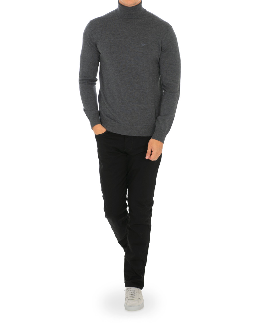 Heren | Truien | Emporio Armani | Virgin Wool Polo Grey Melange