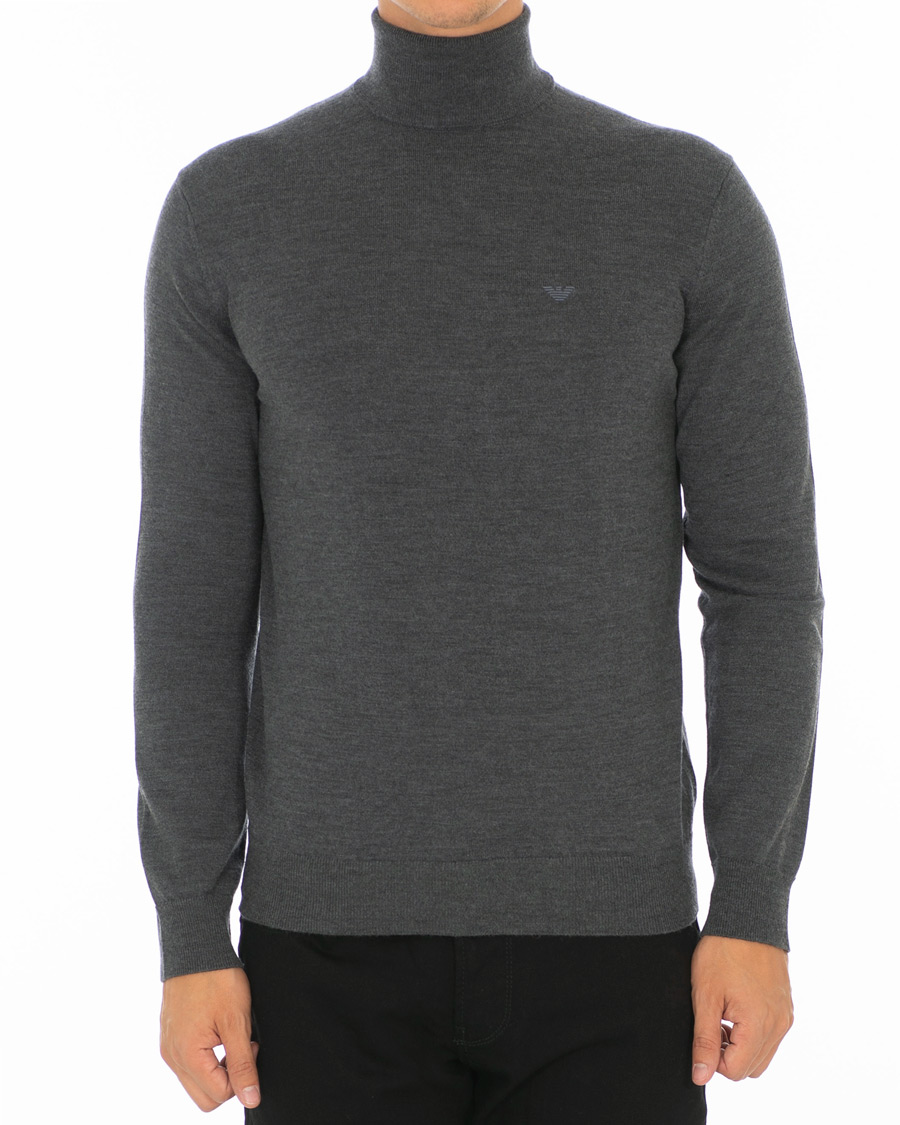 Heren | Truien | Emporio Armani | Virgin Wool Polo Grey Melange