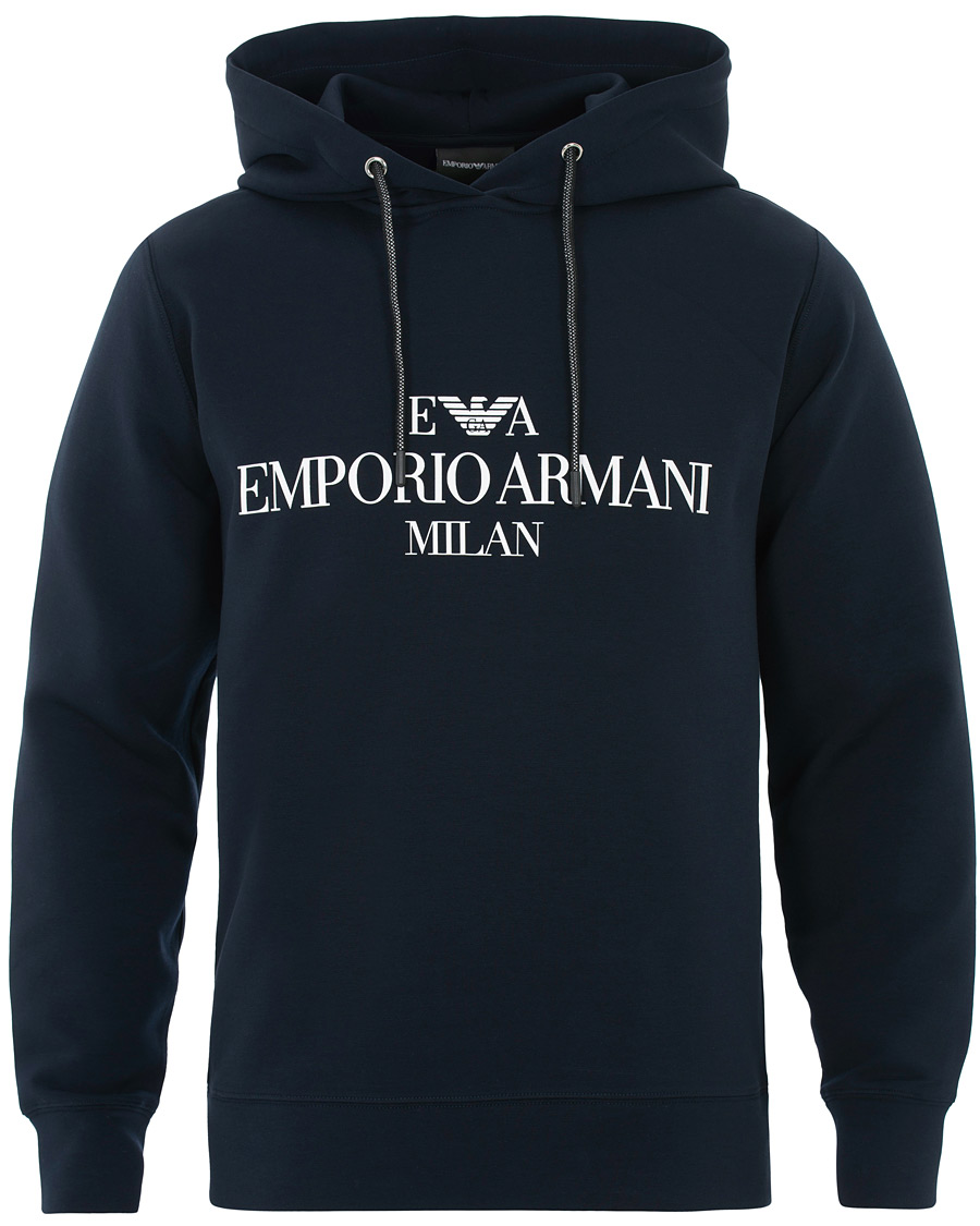 Heren | Truien | Emporio Armani | Logo Hoodie Navy