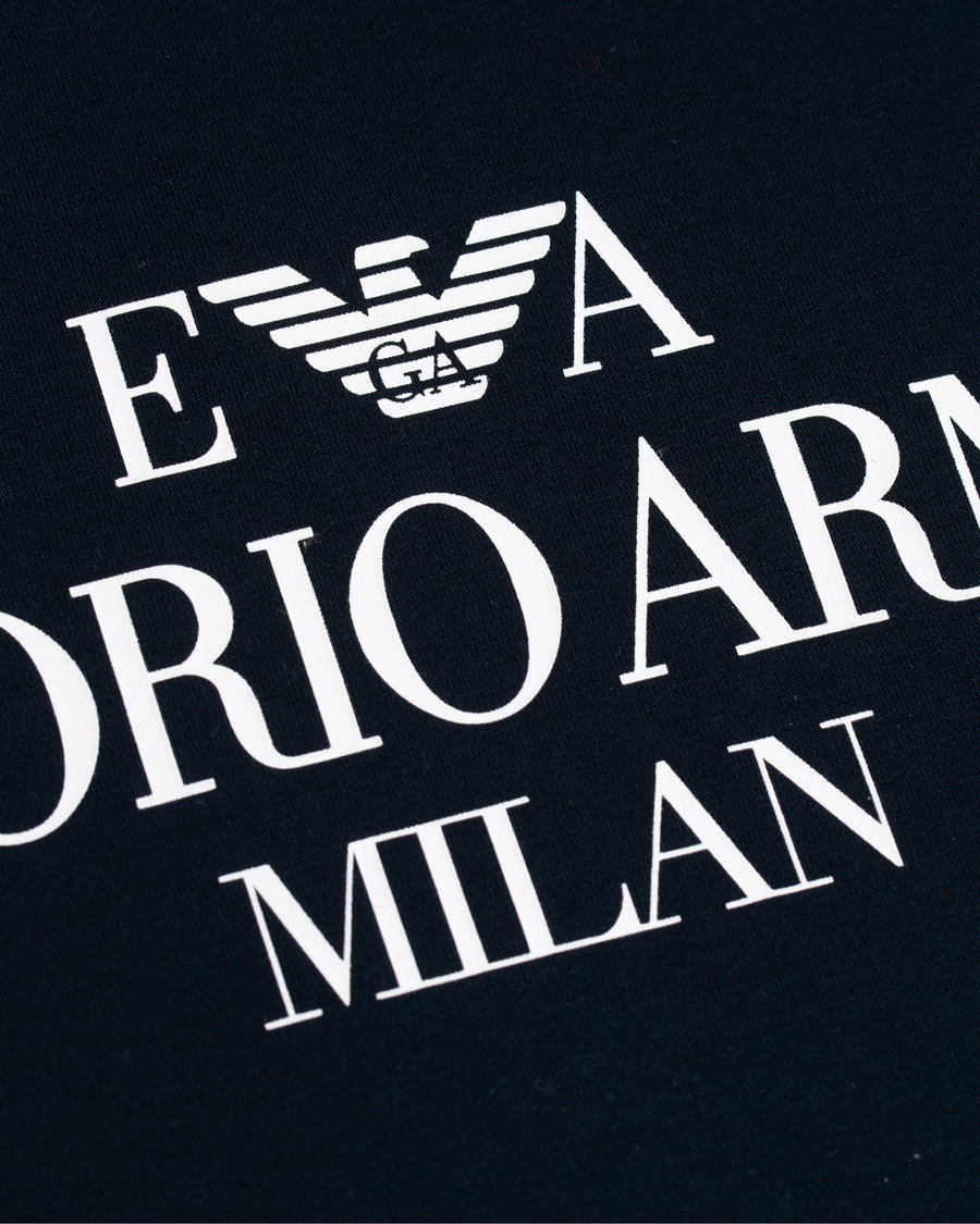Heren | Truien | Emporio Armani | Logo Hoodie Navy