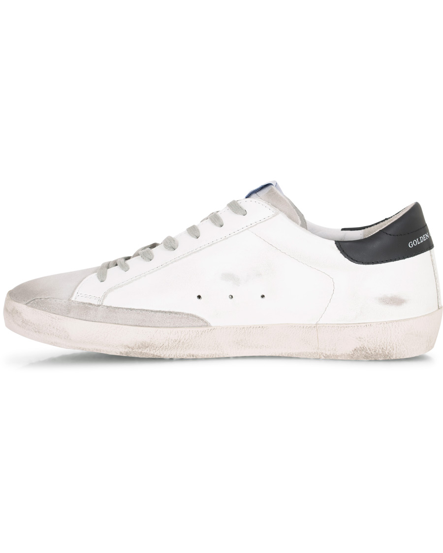 Heren | Golden Goose Deluxe Brand Green Star Superstar Sneaker White Calf | Golden Goose | Deluxe Brand Green Star Superstar Sneaker White Calf