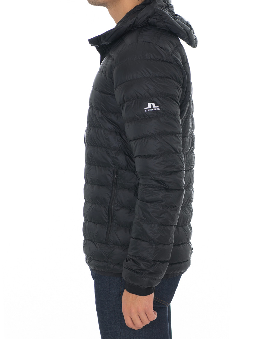 Homme | Manteaux Et Vestes | J.Lindeberg | Lightweight Down Hooded Jacket Black
