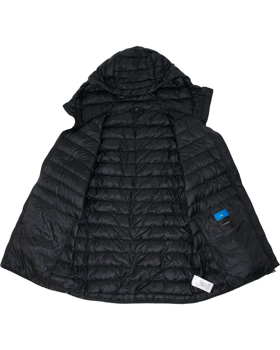 Homme | Manteaux Et Vestes | J.Lindeberg | Lightweight Down Hooded Jacket Black