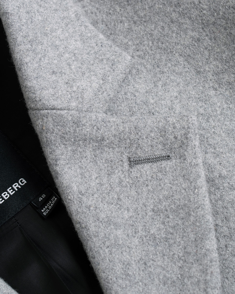 Heren | Jassen | J.Lindeberg | Wolger Compact Melton Coat Grey