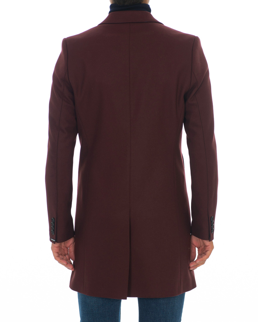 Homme | Manteaux Et Vestes | J.Lindeberg | Wolger Compact Melton Coat Wine Red