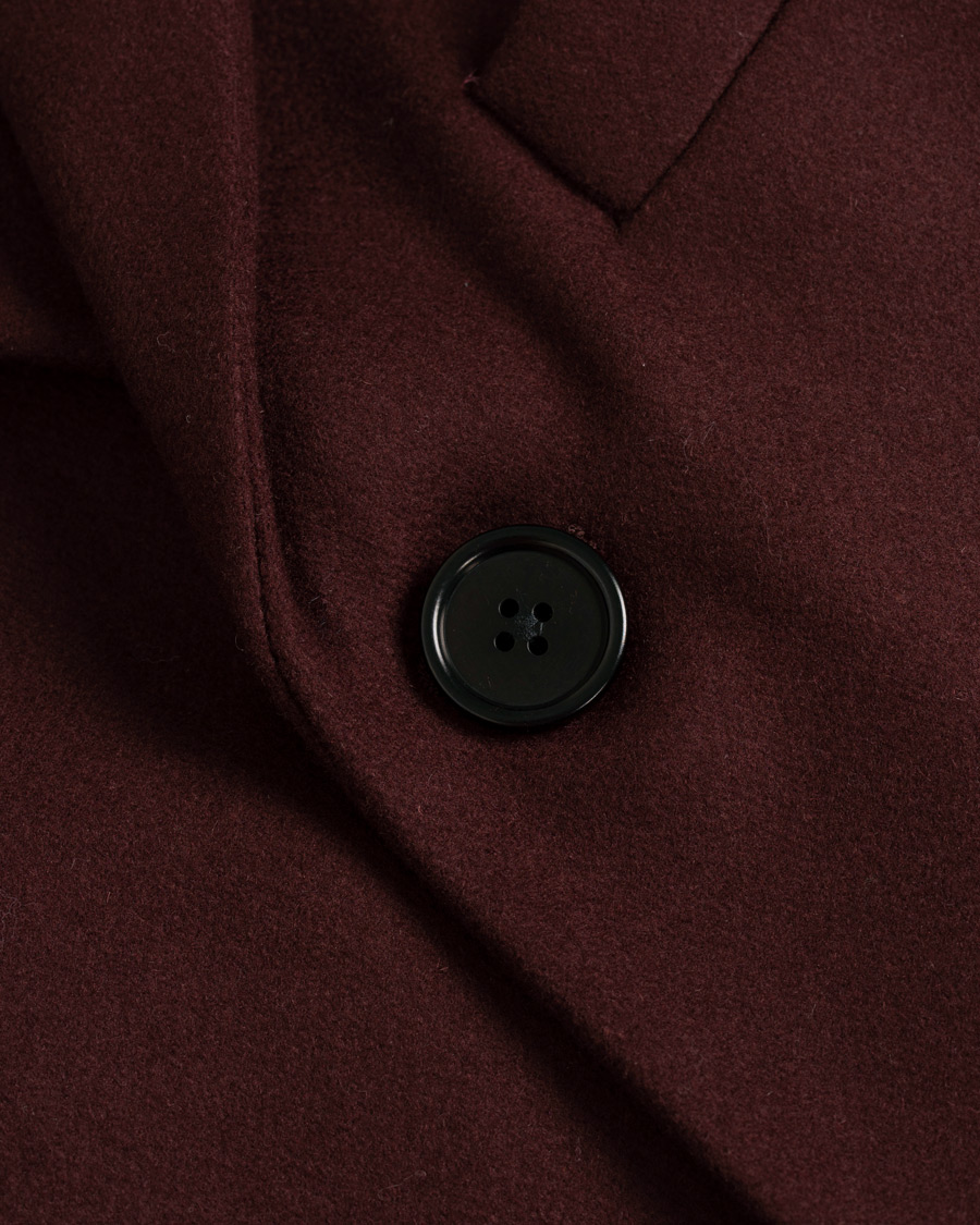 Homme | Manteaux Et Vestes | J.Lindeberg | Wolger Compact Melton Coat Wine Red