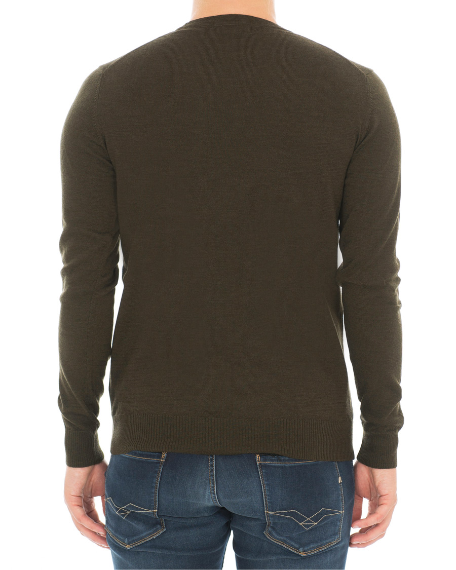 Homme | Pulls Et Tricots | J.Lindeberg | Lyle True Merino Crew Neck Pullover Green