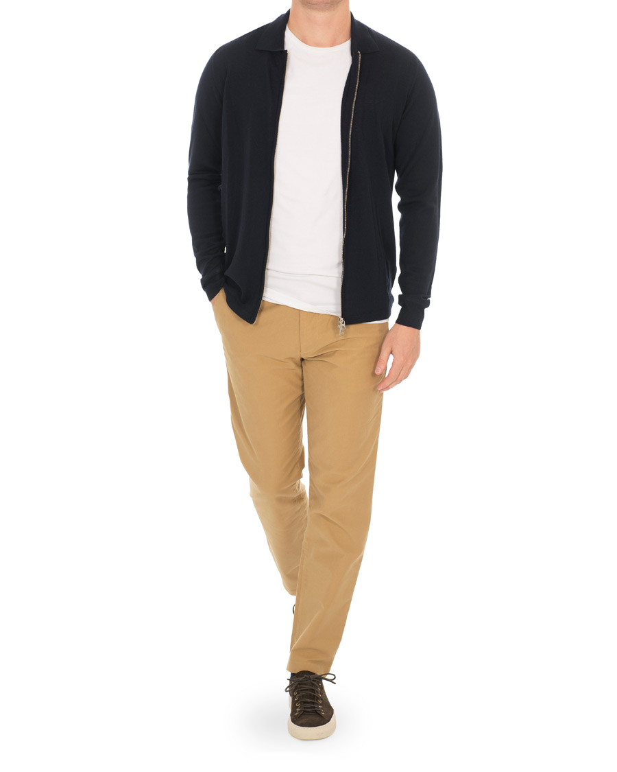 Heren | Truien | J.Lindeberg | Nyle Full Zip Merino Navy
