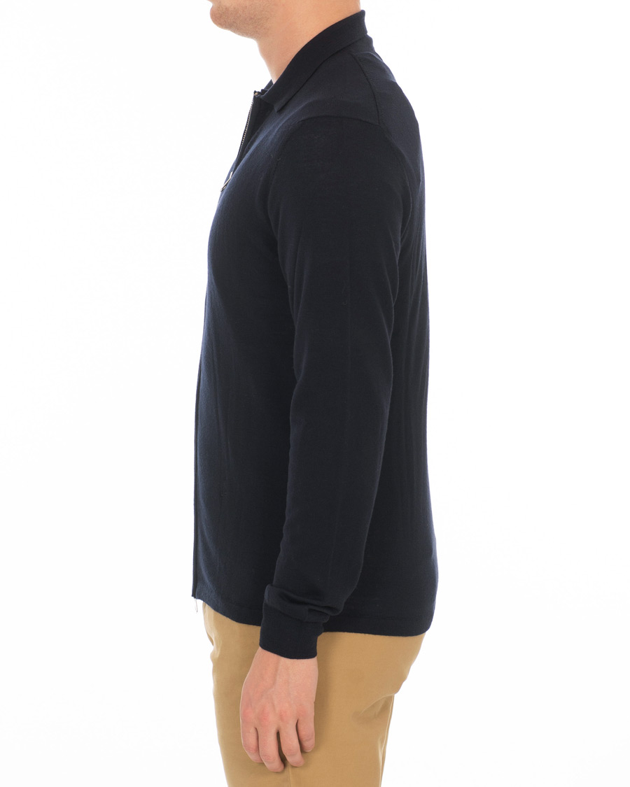 Homme | Pulls Et Tricots | J.Lindeberg | Nyle Full Zip Merino Navy