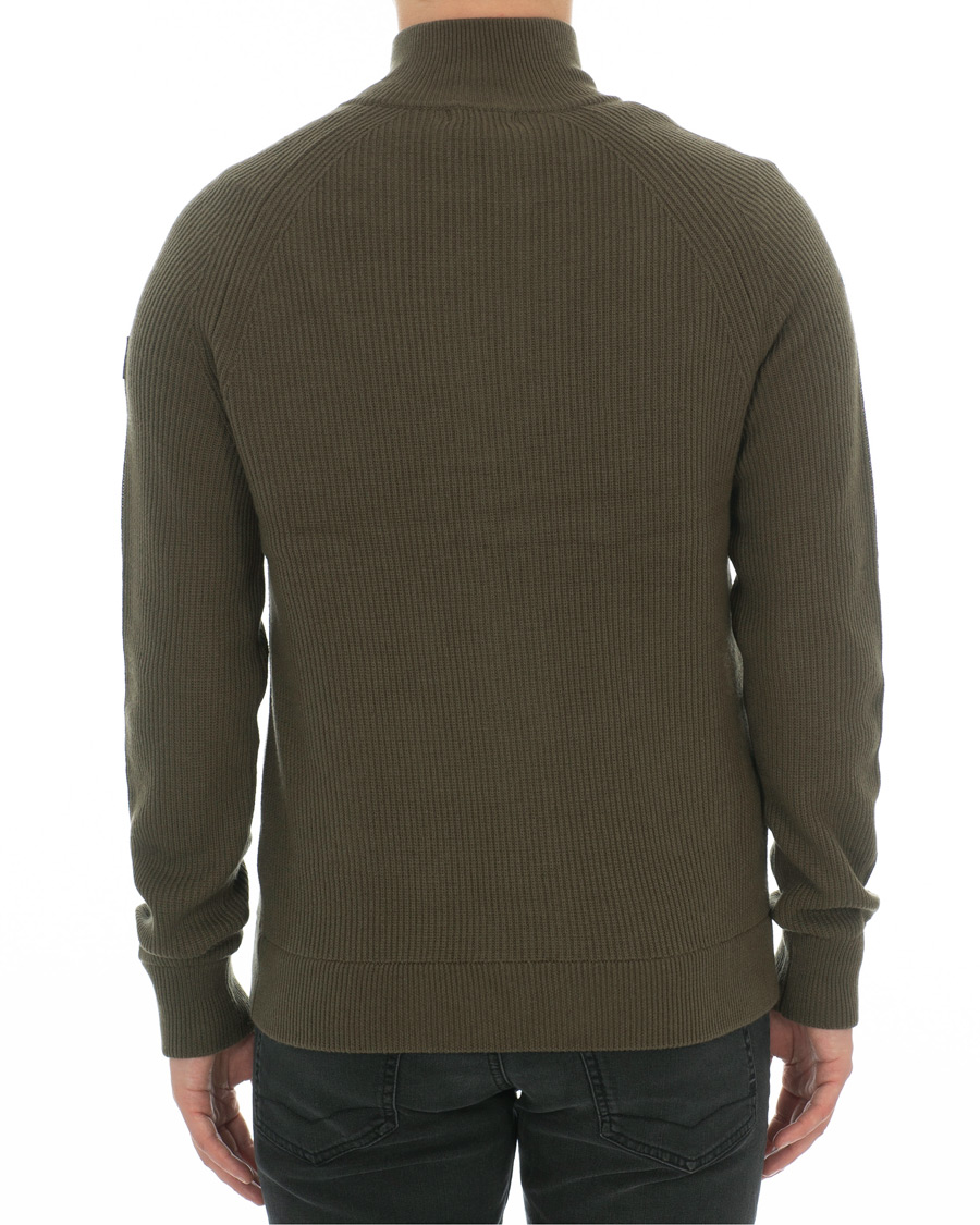 Homme | Pulls Et Tricots | J.Lindeberg | Carlo Cotton/Wool Full Zip Green