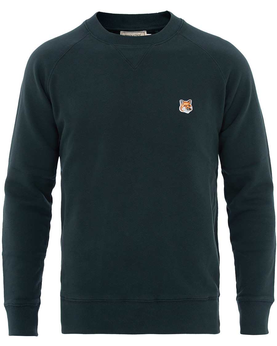 Homme | Pulls Et Tricots | Maison Kitsuné | Sweatshirt Fox Head Patch Forest Green