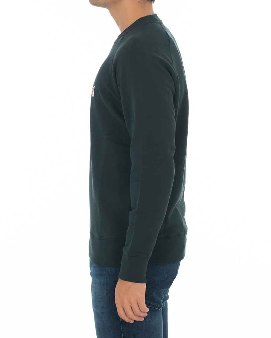 Homme | Pulls Et Tricots | Maison Kitsuné | Sweatshirt Fox Head Patch Forest Green