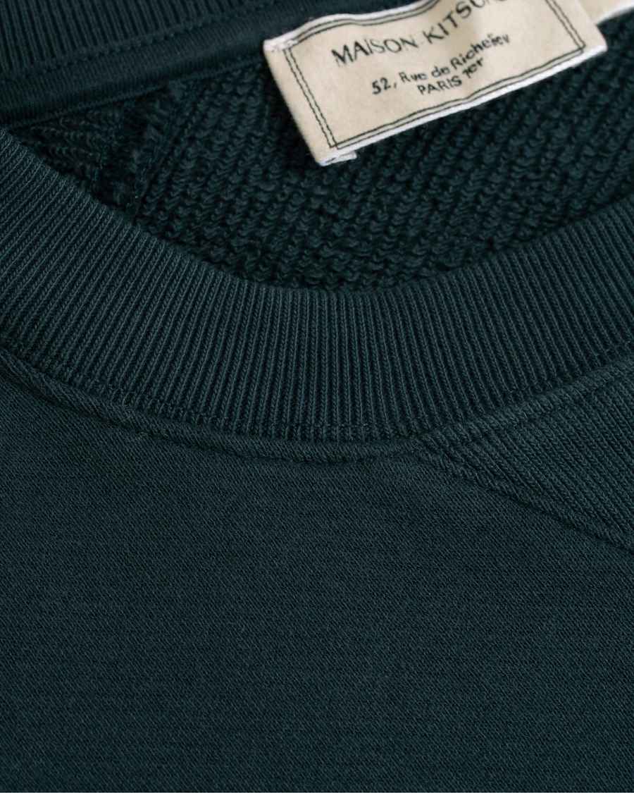 Homme | Pulls Et Tricots | Maison Kitsuné | Sweatshirt Fox Head Patch Forest Green