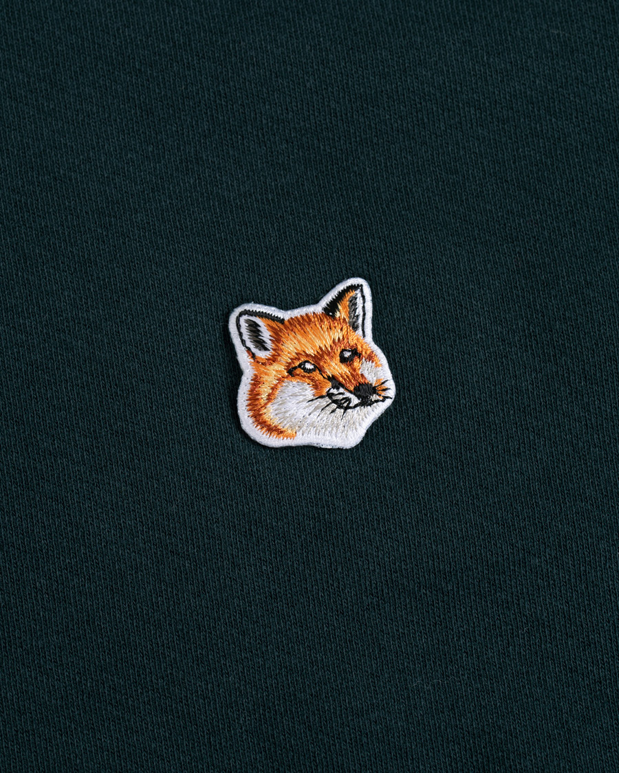 Homme | Pulls Et Tricots | Maison Kitsuné | Sweatshirt Fox Head Patch Forest Green