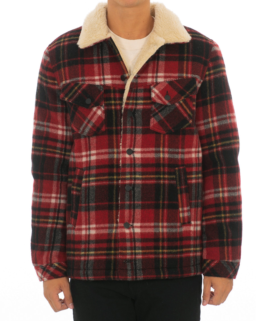 Homme | Manteaux Et Vestes | Nudie Jeans | Lenny Plaid Jacket Red Alert