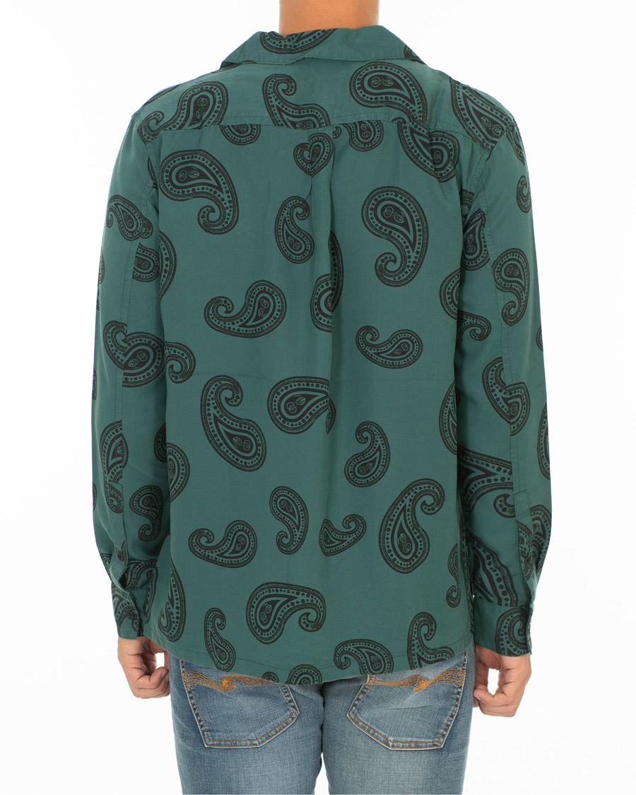 Heren | Overhemden | Nudie Jeans | Vidar Paisley Shirt Kattegat
