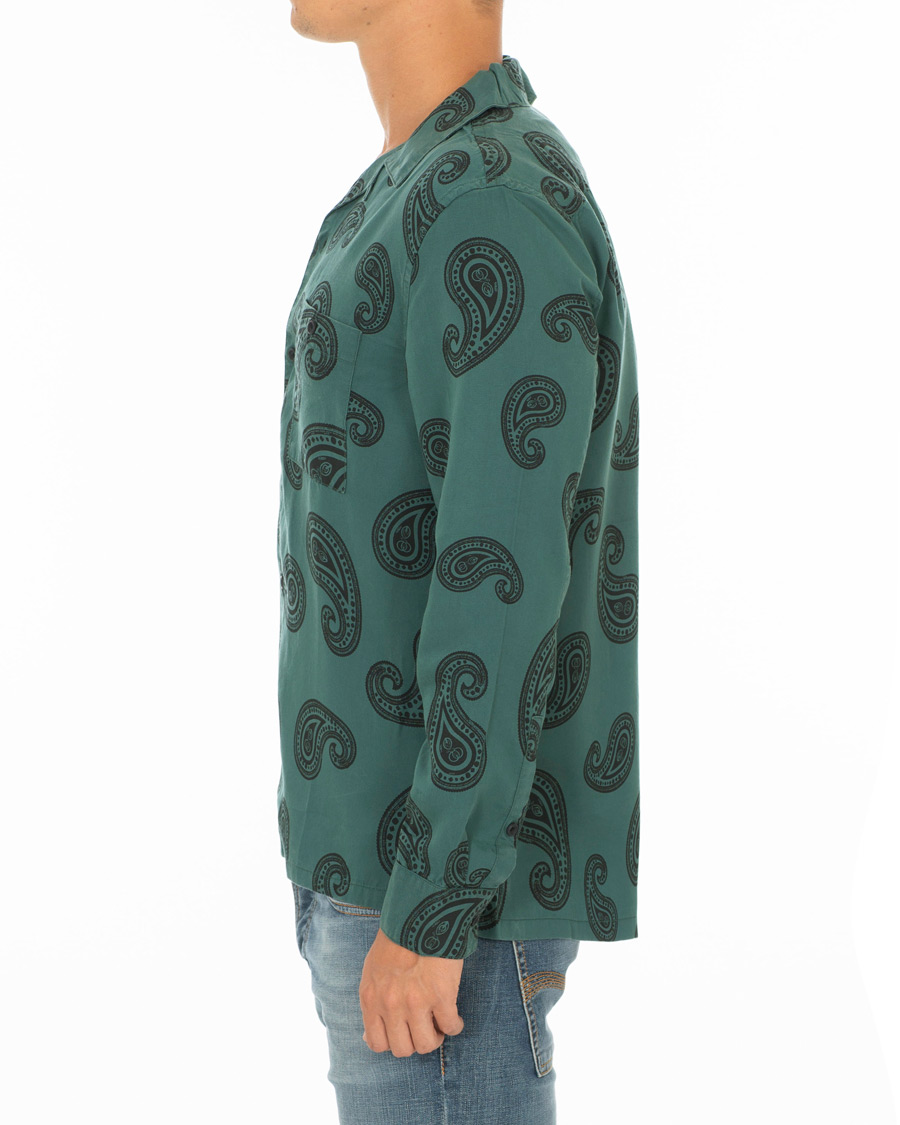 Heren | Overhemden | Nudie Jeans | Vidar Paisley Shirt Kattegat