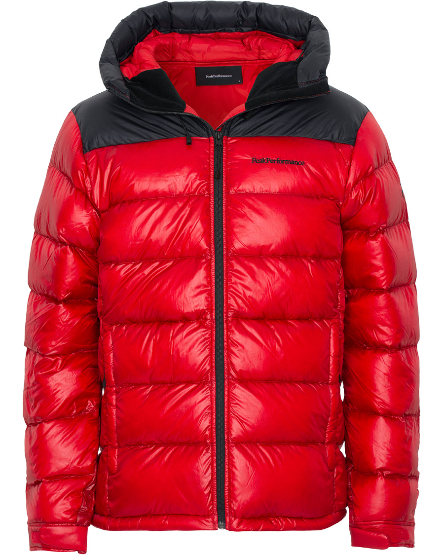 Heren | Jassen | Peak Performance | Frost Glacier Down Hood Jacket Red