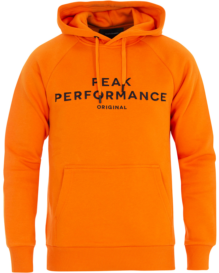 Heren | Truien | Peak Performance | Logo Hoodie Orange