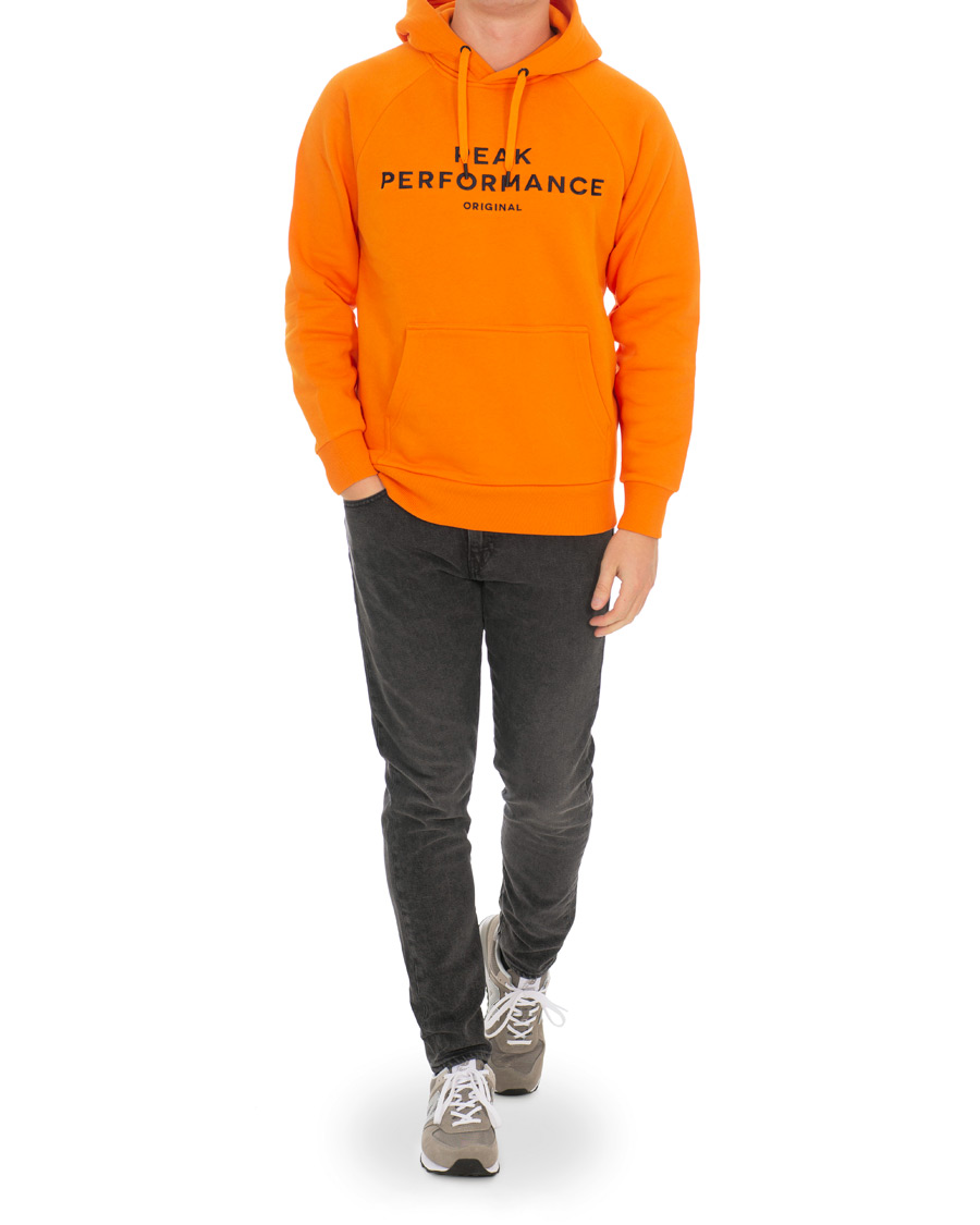Heren | Truien | Peak Performance | Logo Hoodie Orange