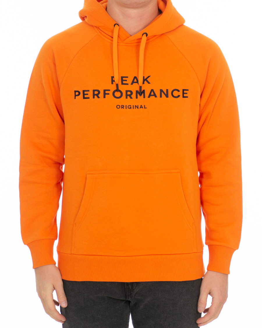 Heren | Truien | Peak Performance | Logo Hoodie Orange