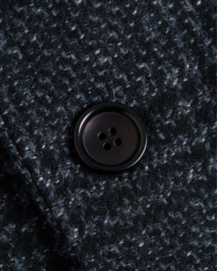 Heren | Jassen | Morris | Wesley Check Coat Navy