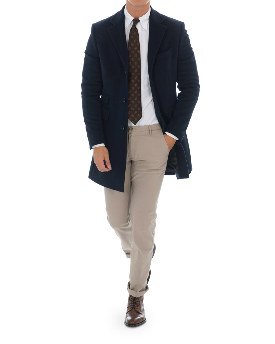 Homme | Manteaux Et Vestes | Morris | Wesley Wool/Cashmere Coat Navy