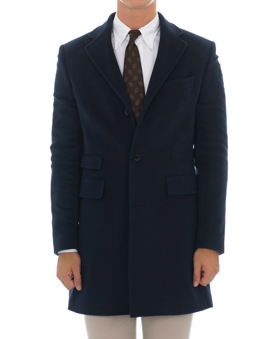 Homme | Manteaux Et Vestes | Morris | Wesley Wool/Cashmere Coat Navy