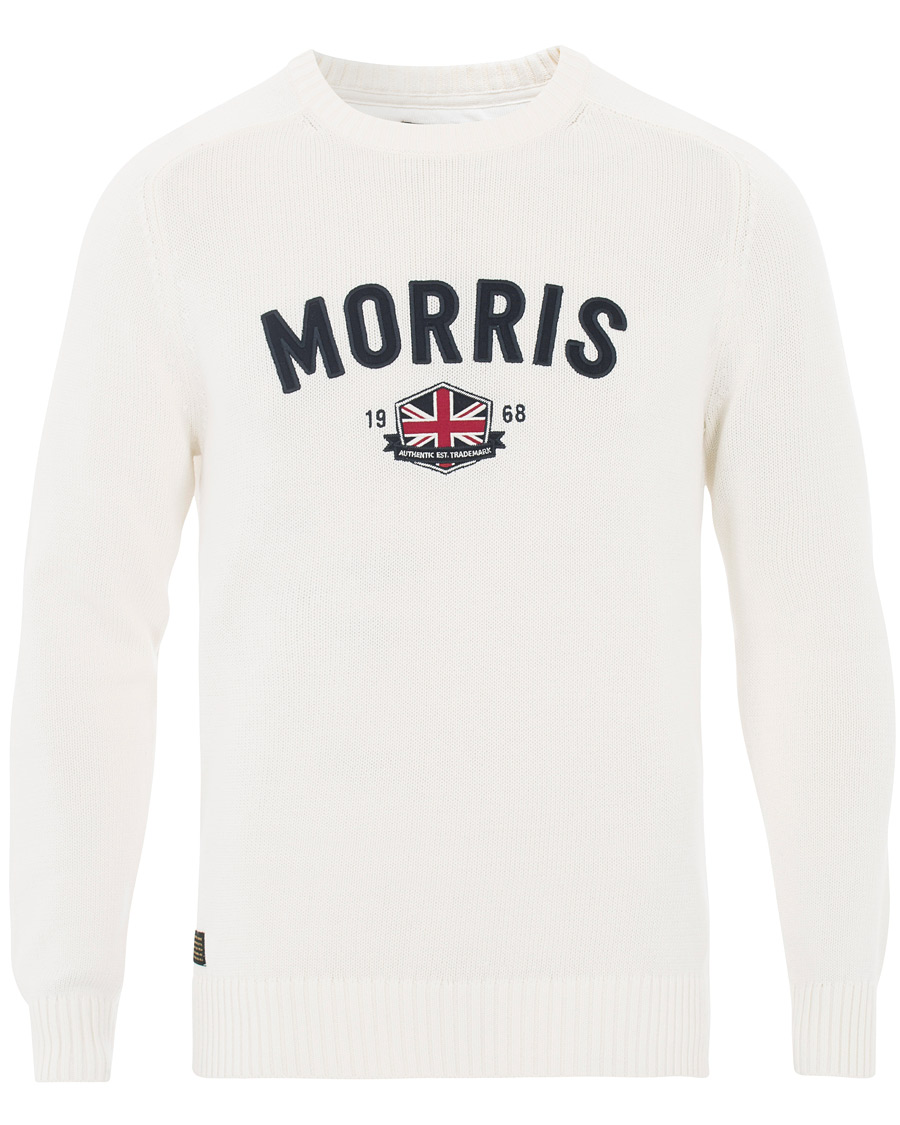 Homme | Pulls Et Tricots | Morris | Benton Knitted Crew Neck White