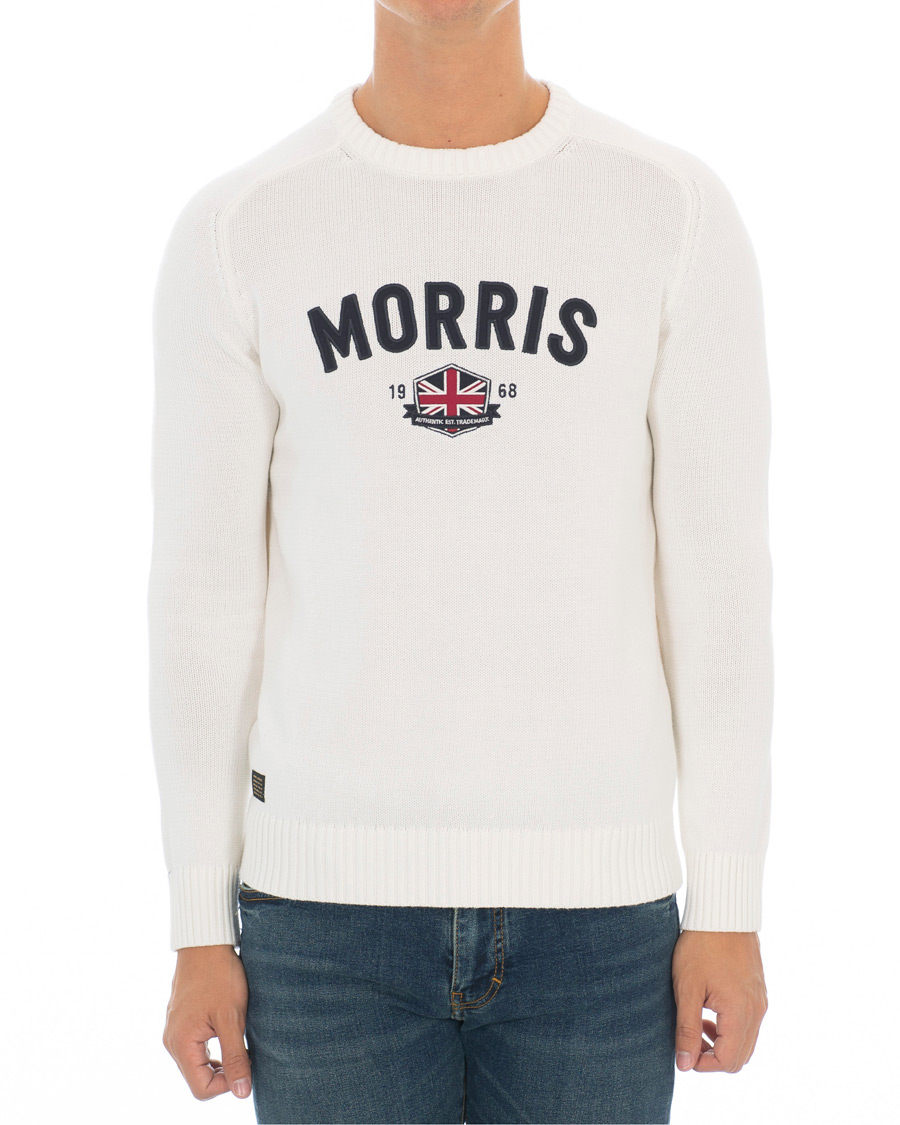 Homme | Pulls Et Tricots | Morris | Benton Knitted Crew Neck White