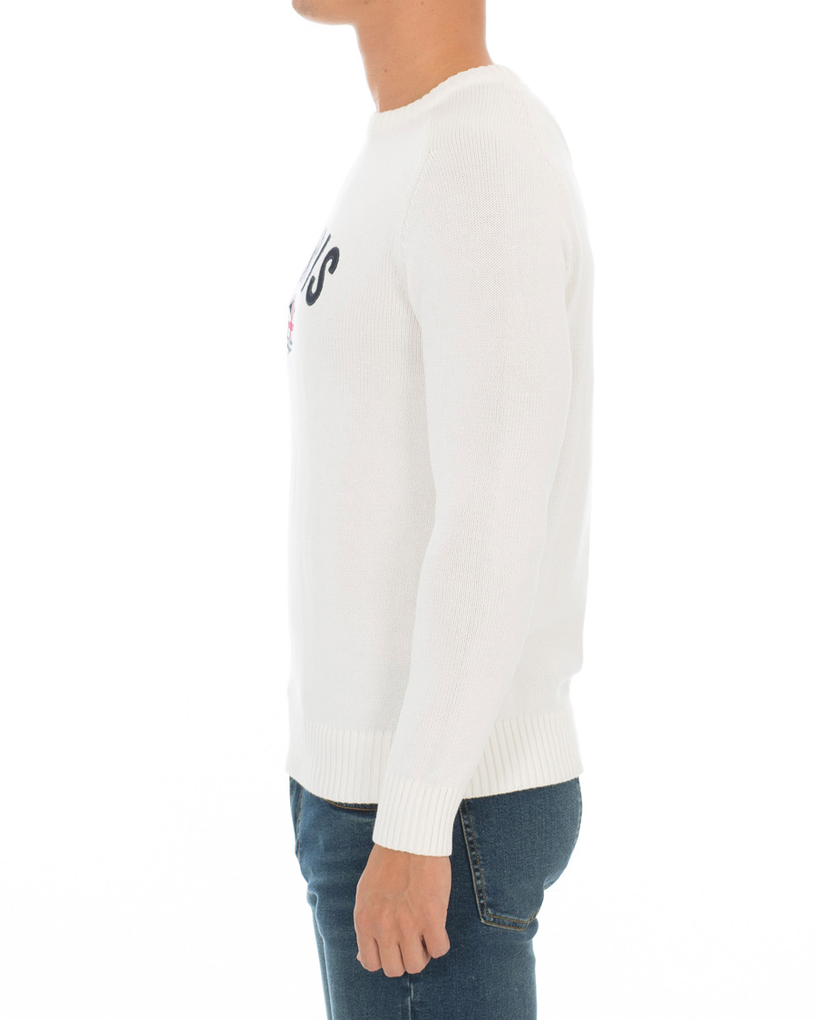 Homme | Pulls Et Tricots | Morris | Benton Knitted Crew Neck White