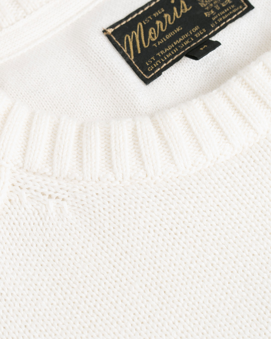 Homme | Pulls Et Tricots | Morris | Benton Knitted Crew Neck White